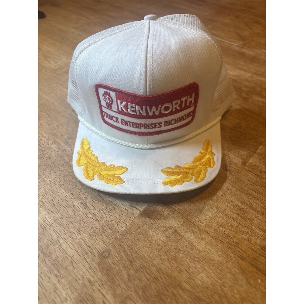 Vintage Kenworth Trucker Cap Hat Strapback White Richmond
